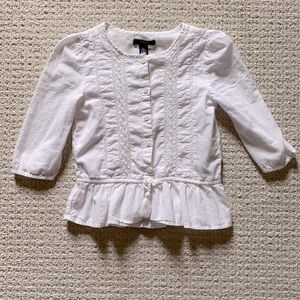 Gap Kids - 6/7 Size - 100% Cotton - Peplum Top